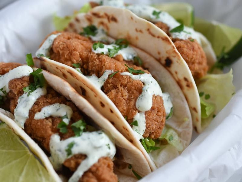 Breaded Chicken Fillet Tacos